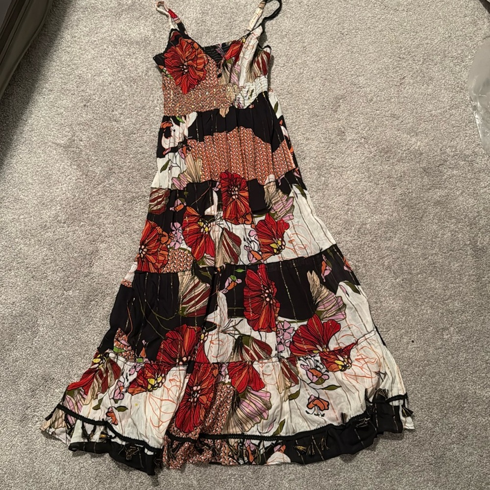 Me 2 Magic - Fall Floral Bohemian Dress - Medium